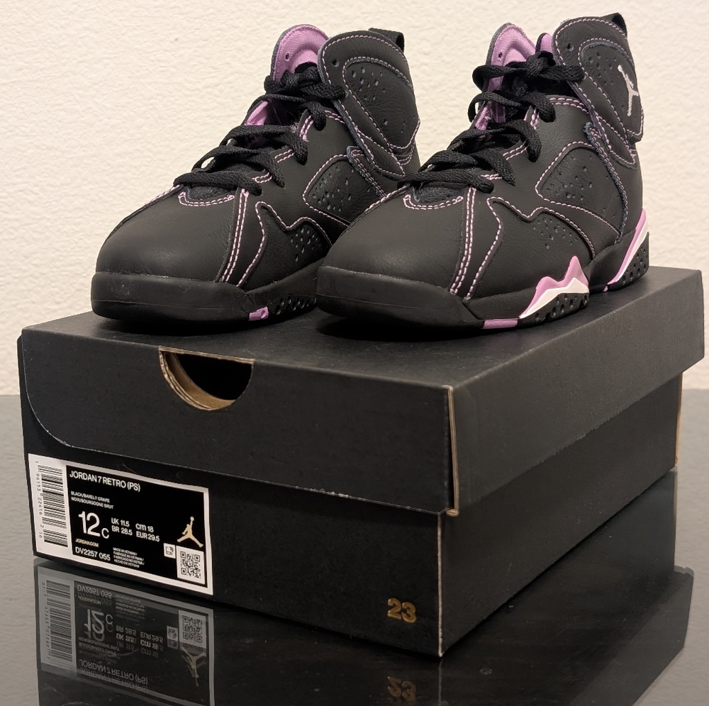 Jordan 7 Retro (PS) 'Barely Grape's Kid's 12c